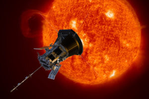 Künstlerische Darstellung der Parker Solar Probe. Die Sonde wird der Sonne näher kommen als jede zuvor. Bild: NASA/Johns Hopkins APL/Steve Gribben